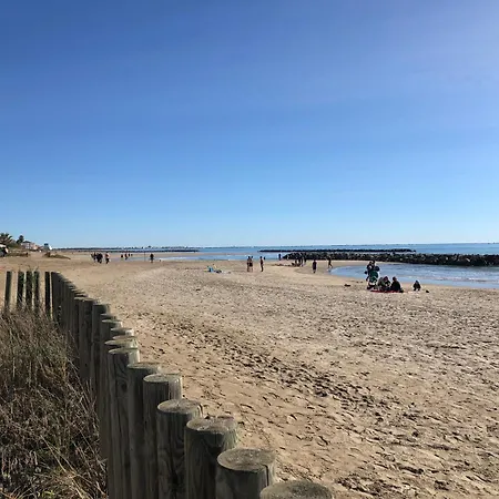 Daire Evasion Marine - En Premiere Ligne Plage, Climatise Et Parking Mauguio