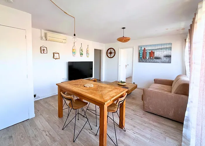 Evasion Marine - En Premiere Ligne Plage, Climatise Et Parking *